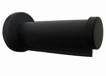 Uchwyt ścienny z czarną skórzaną osłonką