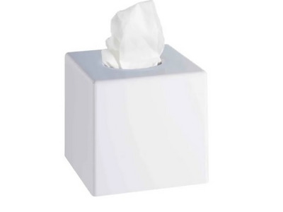 Pojemnik na chusteczki higieniczne kostka biały ST23.4W