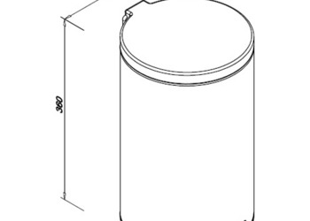 Kosz hotelowy łazienkowy FE-JP - pojemność 12 litrów