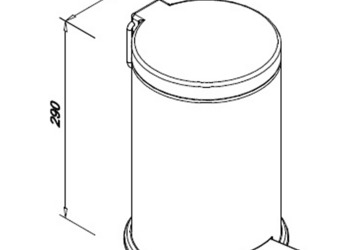 Kosz hotelowy łazienkowy FS-JS - pojemność 5l