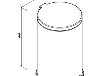 Kosz hotelowy łazienkowy FE-JBL - pojemność 20 litrów