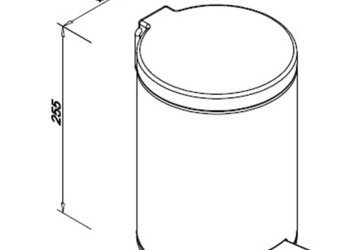 Kosz hotelowy łazienkowy FE-JSW - pojemność 5 litrów